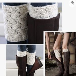Cropped leg warmers (“boot cuffs”)